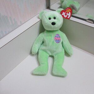 Ty Beanie Babies EGGS 2007 RETIRED  Easter ediiton with egg